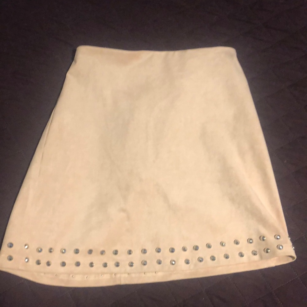 Suede skirt